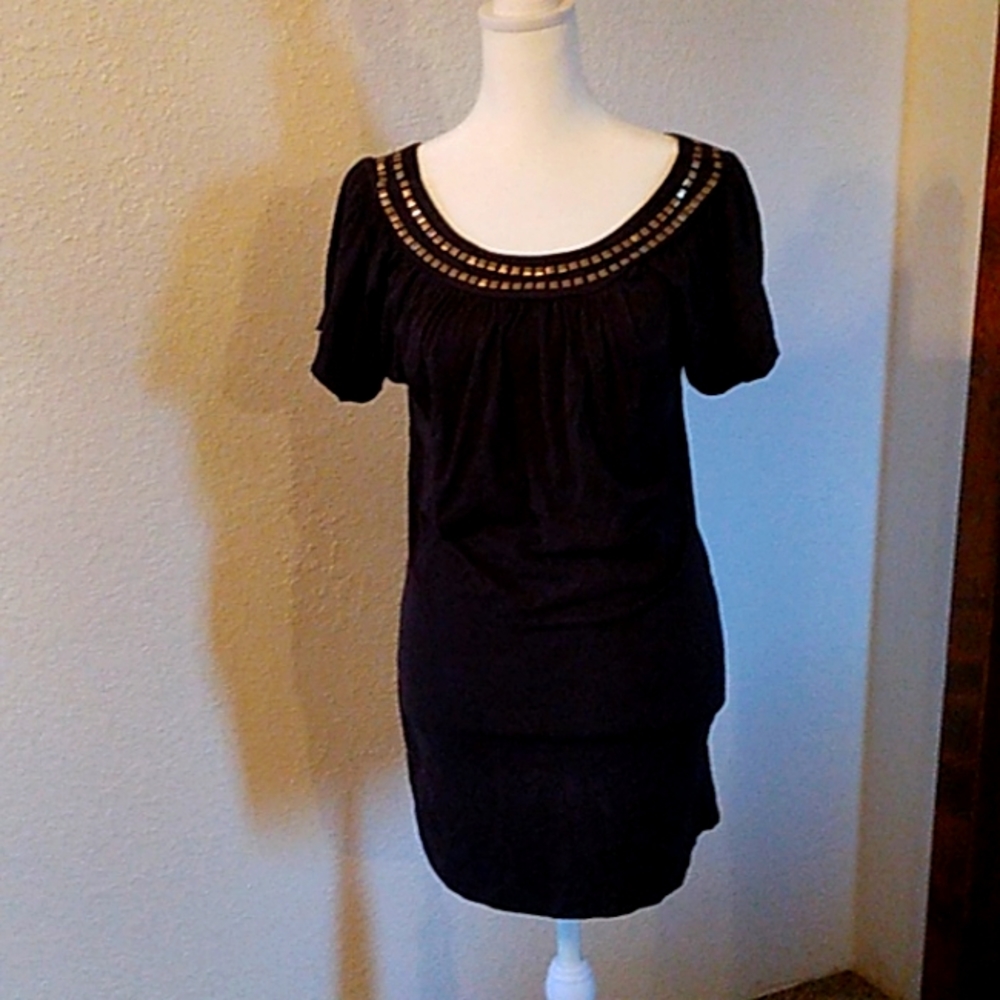 Color in motion xsmall bodycon studded dress